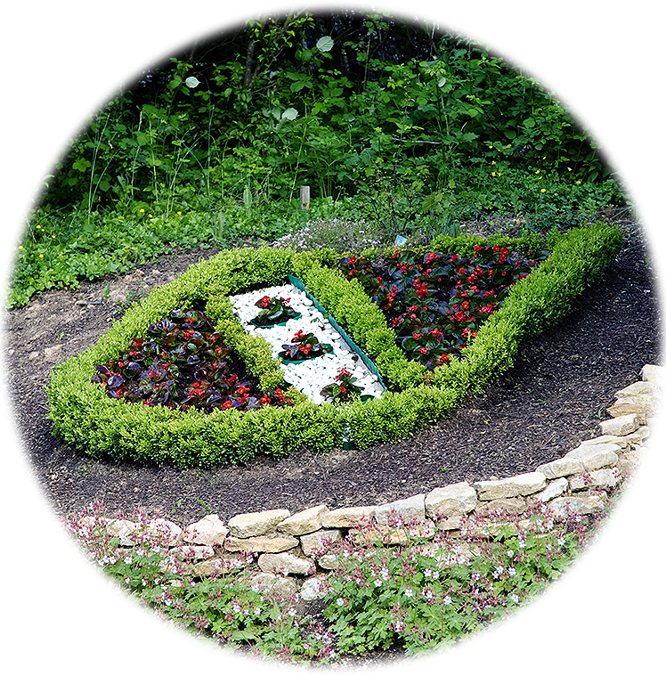 Wappen Appenheim Blumenbeet